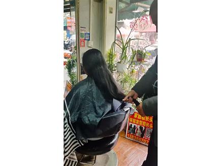 保留發型剪長頭發視頻（二）