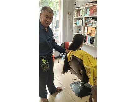 剪長頭發視頻（10）