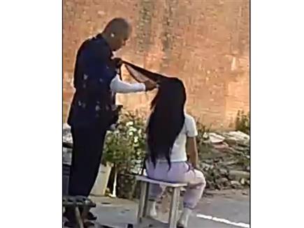 剪長頭發視頻（33）